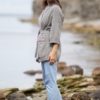 Knitted wool kimono "Amei" - grey - Image 2