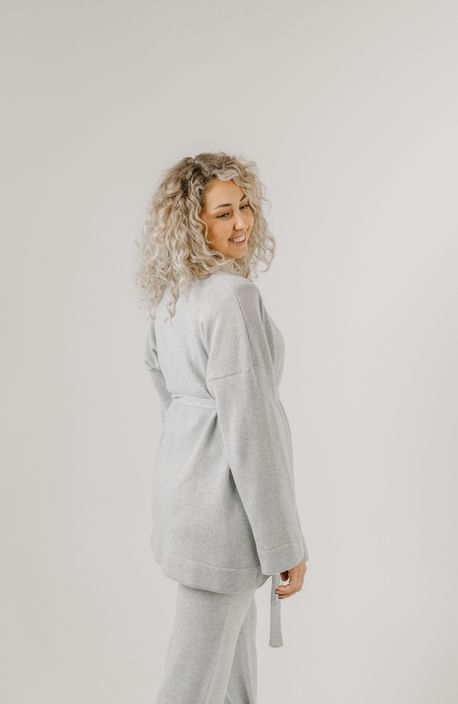 Merino wool flowy cardigan "Mimal" - Colour Choice - Image 2