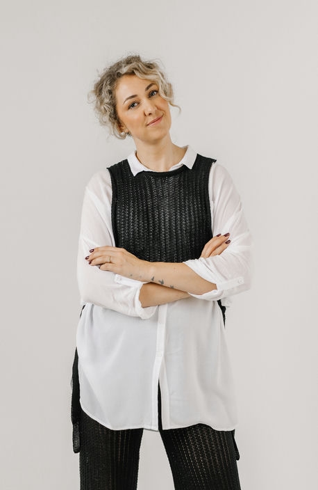 Cotton lace vest “Ivy” - Colour Choice - Image 2