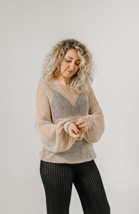 Airy alpaca sweater "Aly" - Color Choice - Image 3